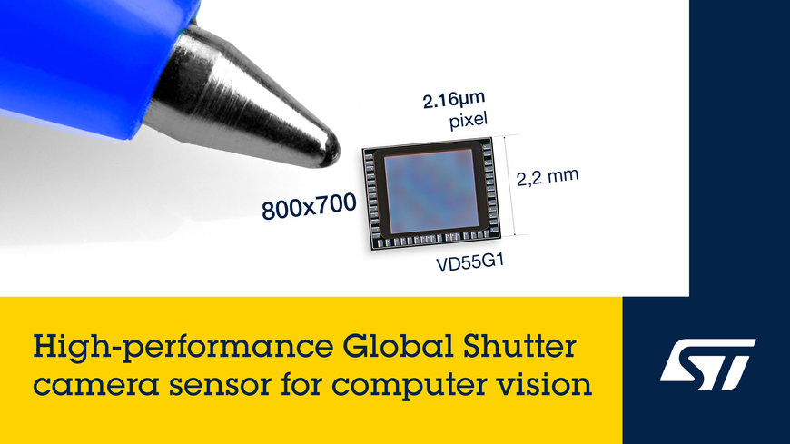 STMICROELECTRONICS PRESENTS NEW GLOBAL-SHUTTER IMAGE SENSOR